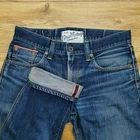 Edwin 53502V Jeans Mens W34 L30 Blue Regular Fit Straight Leg Selvedge Japan