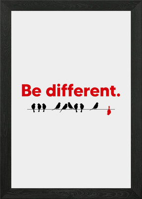 Be Different Inspirierend Gerahmtes Wandbild Poster Leinwanddruck Bild