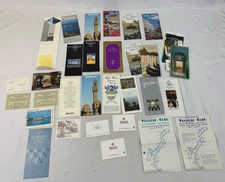 Italy Travel Brochure Lot 1970s-80s Florence Stresa Lago Maggiore Alitalia