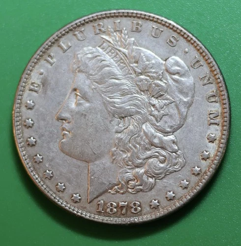 1878-P Morgan Silver Dollar XF/AU Detail Philadelphia 7TF