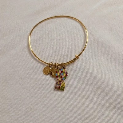 Alex and Ani Gold Bangle Bracelet | Disney Pixar Up Balloon House | EUC