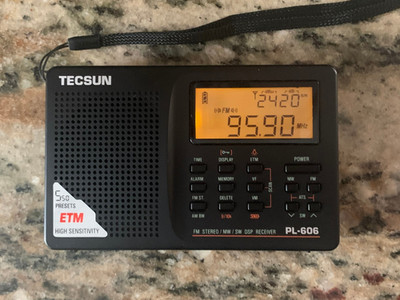 TECSUN PL-606 PLL FM/Stereo MW LW SW Band FM SHORTWAVE RADIO-WITH DSP NICE!