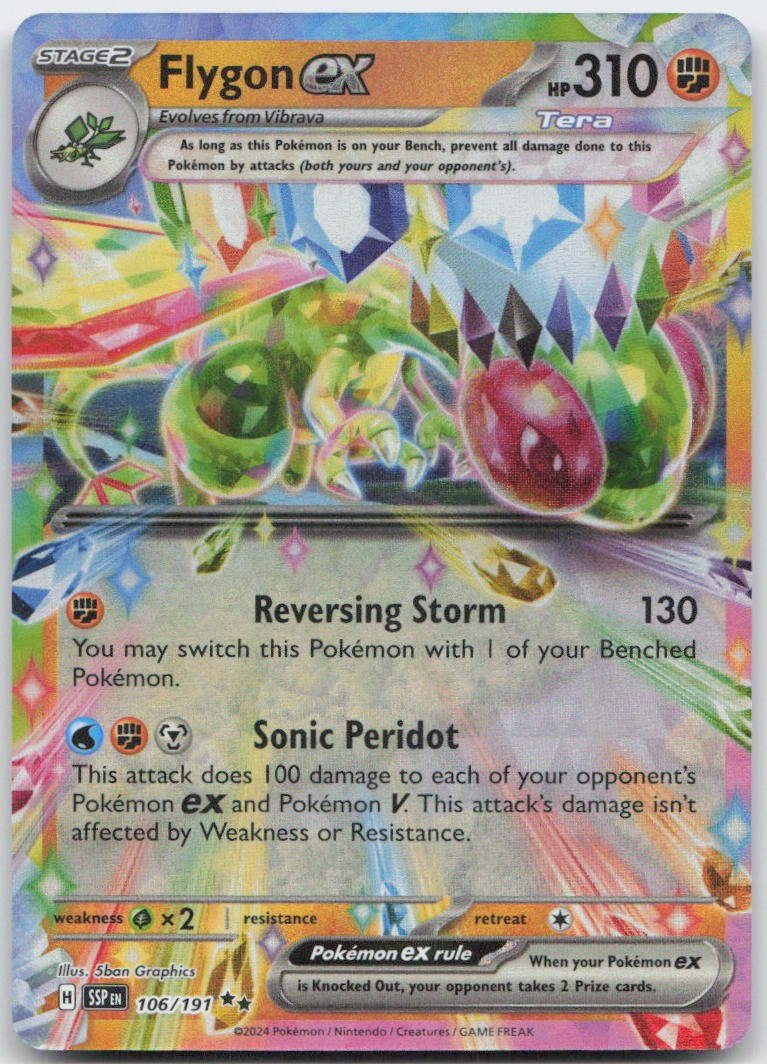 Pokemon : Flygon ex Surging Sparks 106/191 : Double Rare Holo