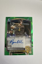 2025 Bowman Draft - Chrome Prospect Autographs Ryan Wideman #CPA-RW Green /99