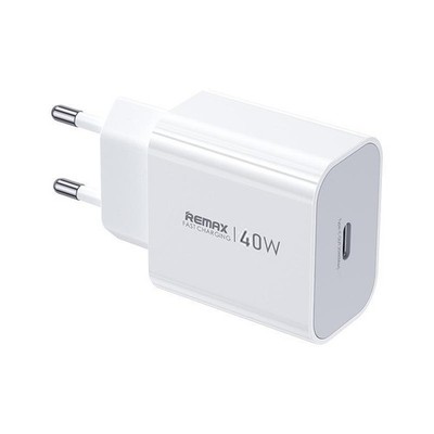 GaN REMAX CA10 PD 40W Type-C EU Quick Charger (White)