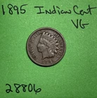 1895 Indian Head Cent / Penny 1c Vg Very Good
