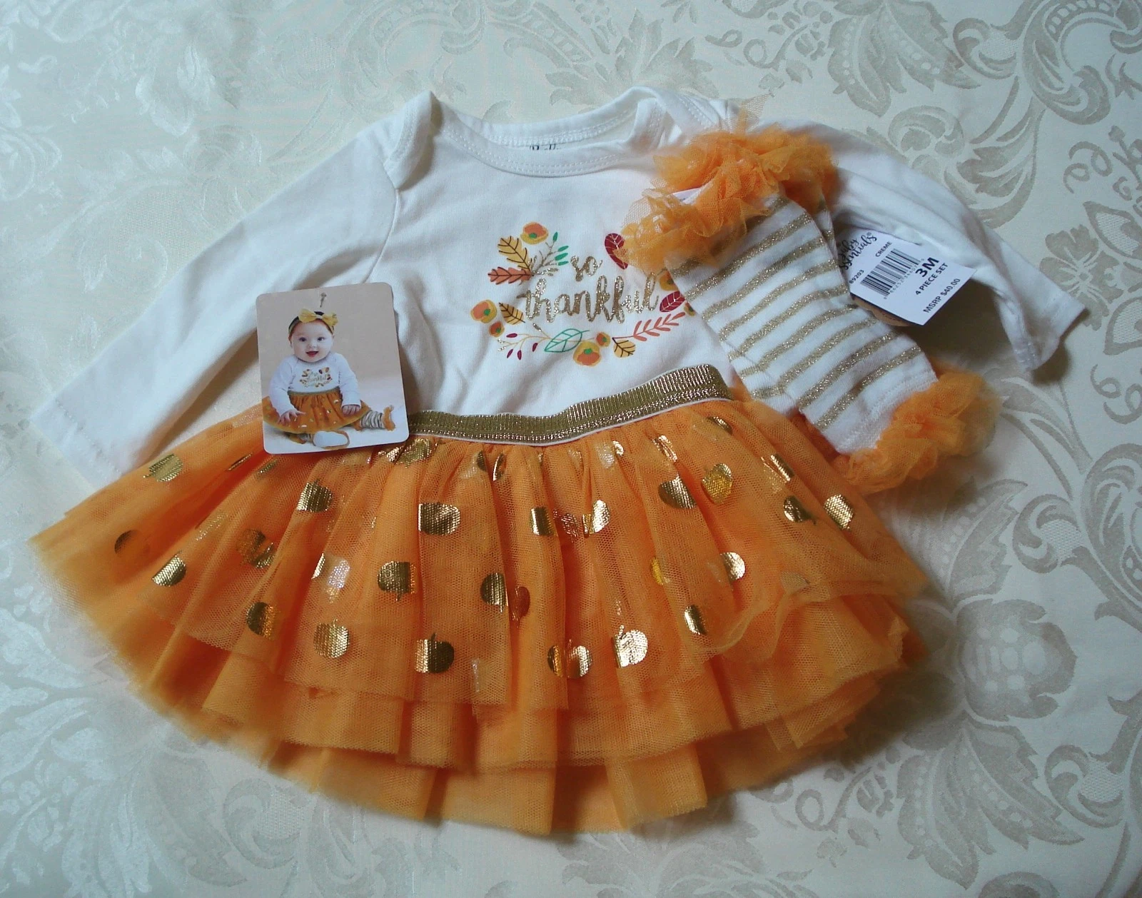 Baby Thanksgiving Outfit Fall 3 months NEW