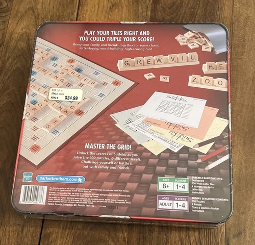 Scrabble & Sodoku Double Game Set - Brand new in Unopened Tin! - Picture 4 of 5