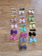 NEW 25 Piece Bow  Hair Clip Collection Set For Girls  Toddlers  Colorful  