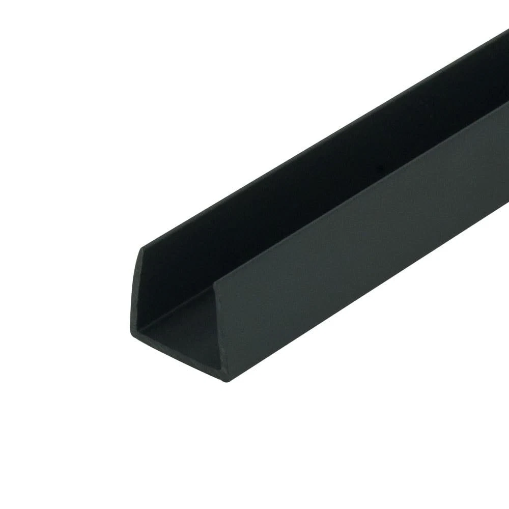 Outwater Plastics Black 1/2'' Styrene Plastic 36'' Lengths - Pack of 4,