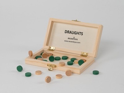 Recent Toys On-The-Go DraughtsTravel Board Set Game -Travel Draughts Set with Fo