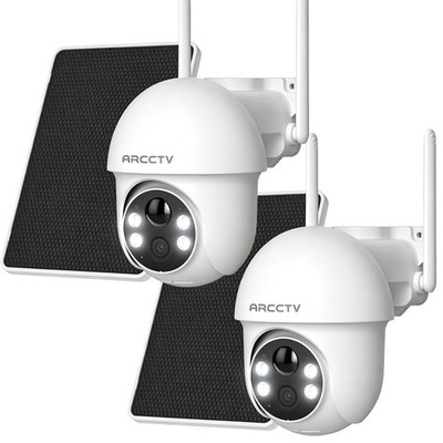 ANRAN 2K WiFi Real-Wireless Solar Powered Security Camera Outdoor PTZ CCTV Home