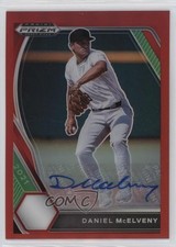 2021 Panini Prizm Draft Picks Red 48/50 Daniel McElveny #PDP166 Auto 07d9