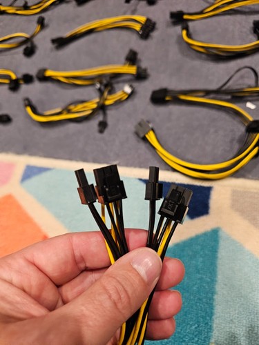 PCIe 8 Pin to 2 X 8 Pin (6+2) PCI Express Adapter Power Splitter Cables, 66!!!!! - Picture 4 of 5