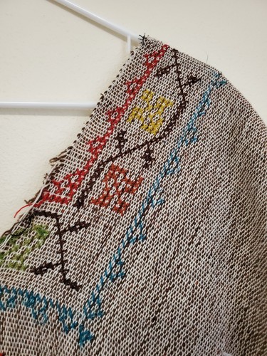 Vintage mexikanischer handbestickter Poncho mit Phönix und Schlange Design - Bild 3 von 13