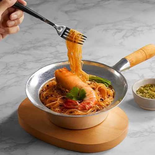 Cookware Pots Pans Set Aluminium Thai Prawns Vermicelli Noodles Roasted + Lid - Picture 4 of 6
