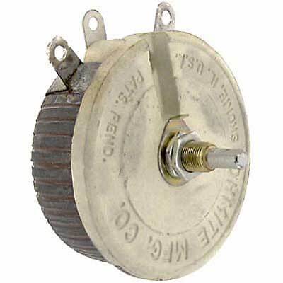 1pc OHMITE RKS750E Rheostat,WW,Rest 750 Ohms,Pwr-Rtg 100 W,Cur-Rtg 0.365 A,Lug,
