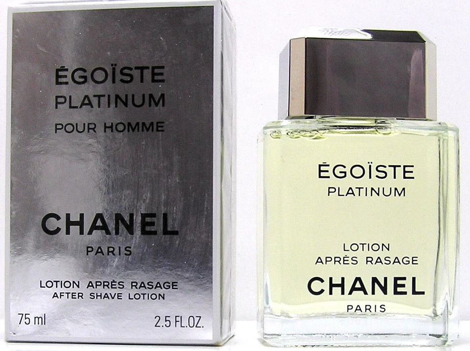 Chanel Egoiste Platinum Pour Homme 75 ml Lotion Apres Rasage /After Shave Lotion