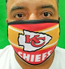 New Kansas City Chiefs Double Layer Fabric Reusable Face Mask Mouth Nose Cover