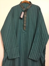 Pakistani Indian Men shalwar kameez size LARGE Fits XL Too.