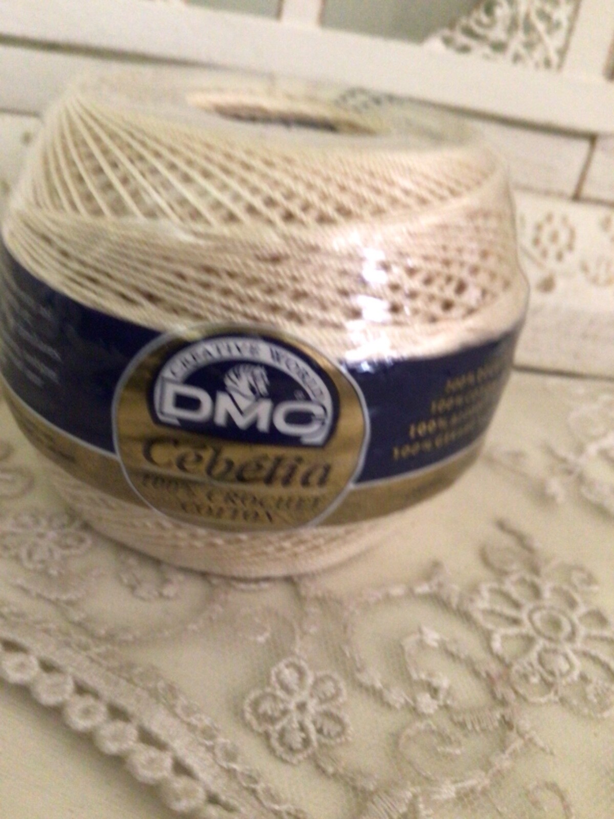 ECRU Size 10 DMC CEBELIA CROCHET THREAD Fine 100Cotton CREAM ECRU eBay