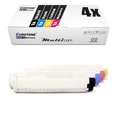 4X Eurotone ECO Toner For OKI MC-853-DNV MC-873-DNC MC-873-DNX MC-873-DNV