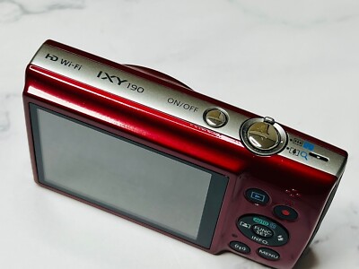 Canon Compact Digital Camera IXY 190 red Optical 10 Times Zoom