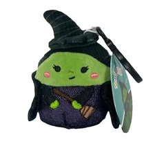 WICKED Squishmallows ELPHABA 4" Clip-on Plush Keychain Oz 2024 BRAND NEW