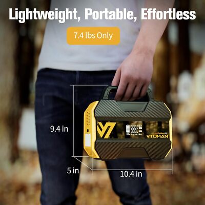 VTOMAN FlashSpeed 300 Portable Power Station 300W, 230Wh Solar