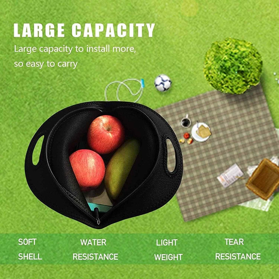 Bolsa de almuerzo de neopreno Unicorn Dabbing - aislada e impermeable Foto 3 de 4