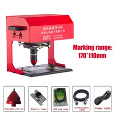 Electric Nameplate Marking Machine Metal Dot Peen Engraver Sign Making 170*110mm