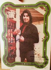 Original Vintage 1976 John Travolta Iron On Transfer Movie TV