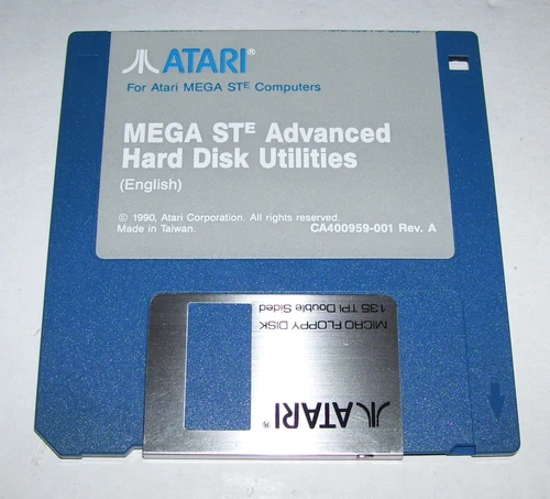 Neuf Atari Mega Ste Ordinateur Avancé Disque Dur Utilities Disquette Version 3.5