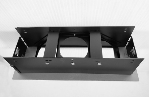 Triple Recessed Downlight Fitting Rectangular Silver 3 x 240V GU10 Lampholders - Picture 3 of 12