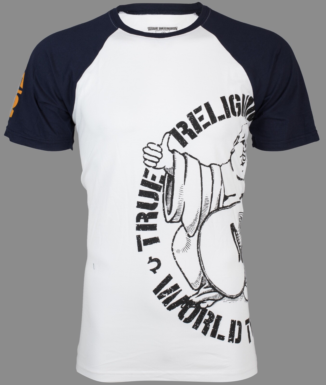 White Navy Blue Designer Premium Mens 