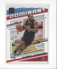 2020-21 Clearly Donruss Dominant #9 Kawhi Leonard Clippers