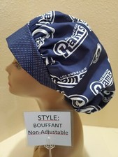 LA Rams NFL Women's Bouffant Surgical Scrub Hat/Cap Handmade