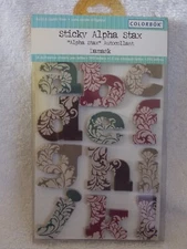 Colorbok Sticky Alpha Stax Damask