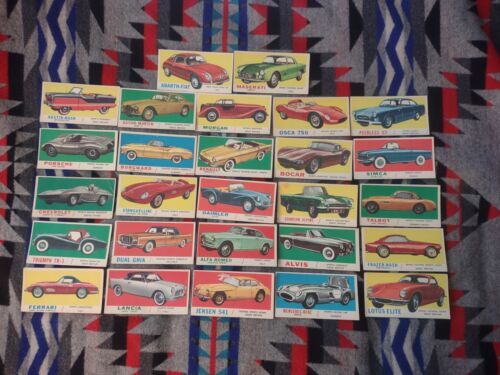 Lote de 27 tarjetas de autos deportivos Topps 1961 de colección  - Imagen 1 de 12