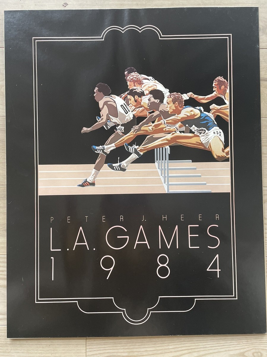 Vintage Peter J. Heer L.A. GAMES 1984 28 x 22 Vintage Peter J. Heer L.A. GAMES 1984 28 x 22