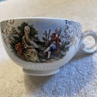 Eastern China N.Y. Tea Cup COLONIAL COUPLE 22K Gold Rim, Ships Fast! — photo 1