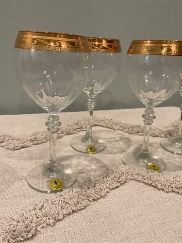 Cristalleria Fratelli Fumo Bicchieri Vino Iridescenti Made In Italy Set di 4 con scatola - Foto 6 di 12