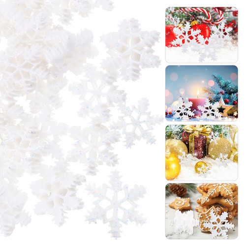2 Count Resin Snowflake Accessories Small Ornaments Snowflakes Decoration - Picture 10 of 12
