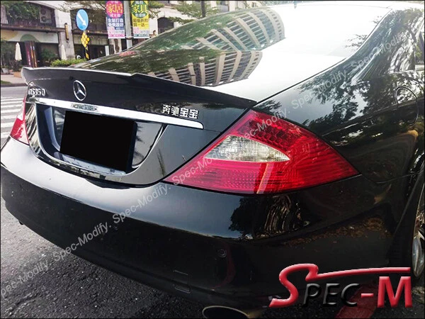 DP Style Carbon Fiber Trunk Spoiler For 2004-2010 Mercedes W219 CLS500 CLS55 AMG - Image 2 of 4