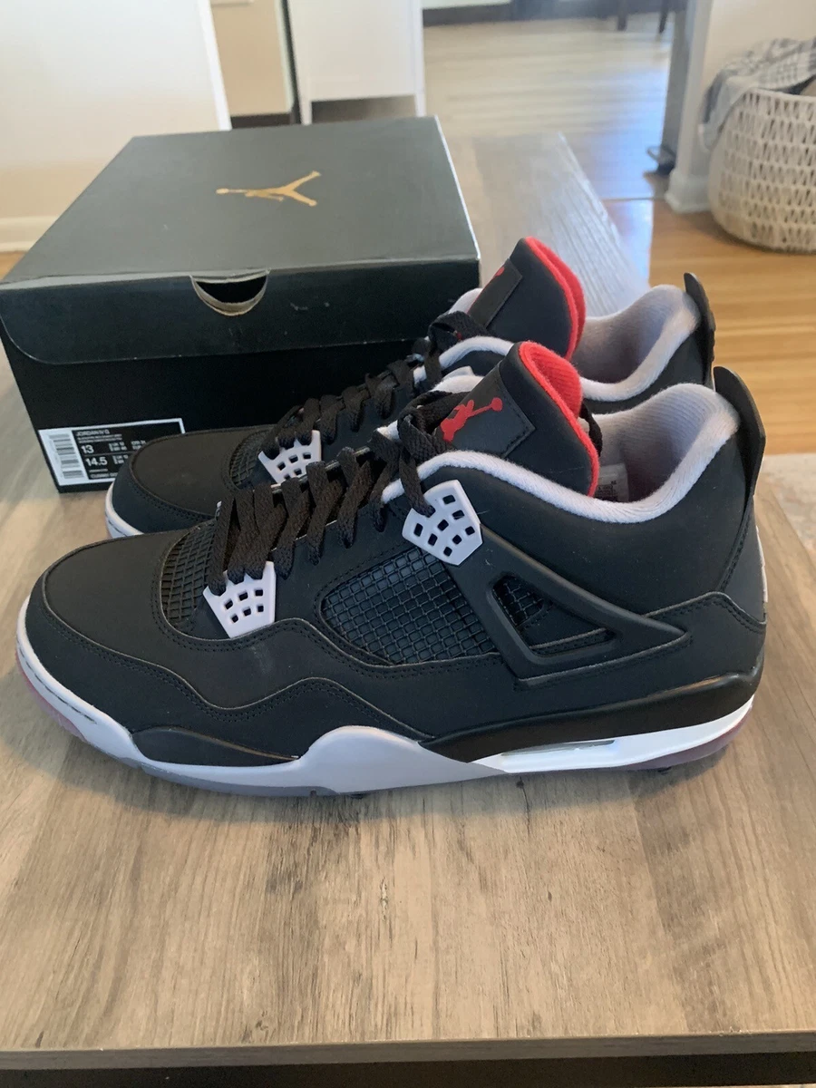 Nike Air Jordan 4 Retro Golf Bred MEN'S 13 CU9981 002