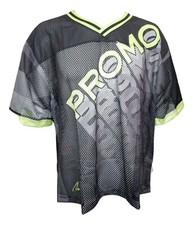 Promo Lacrosse Black Gray and Lime Green Promotional Jersey Large