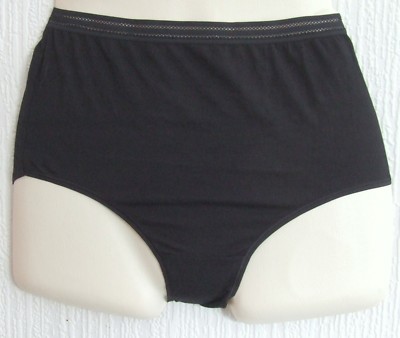 Brand New Ex M/&S Firm Control Sheer Stripe No VPL High Leg Knicker Size 14
