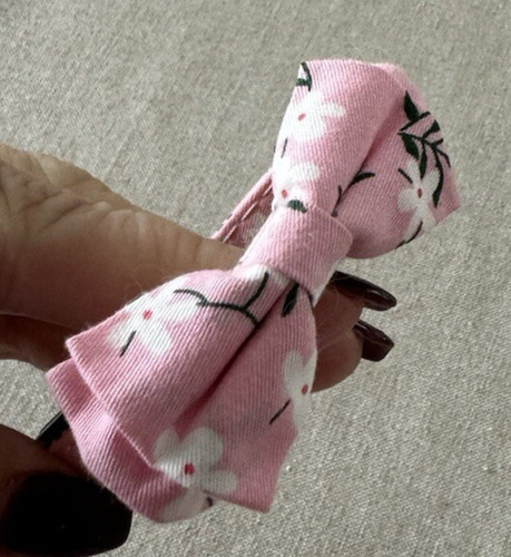 Pink Floral Kitten Collar Breakaway 6-9"