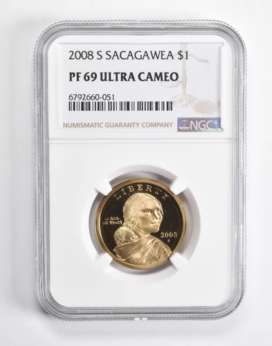 PF69 UCam 2008-S Sacagawea Dollar NGC Brown Label