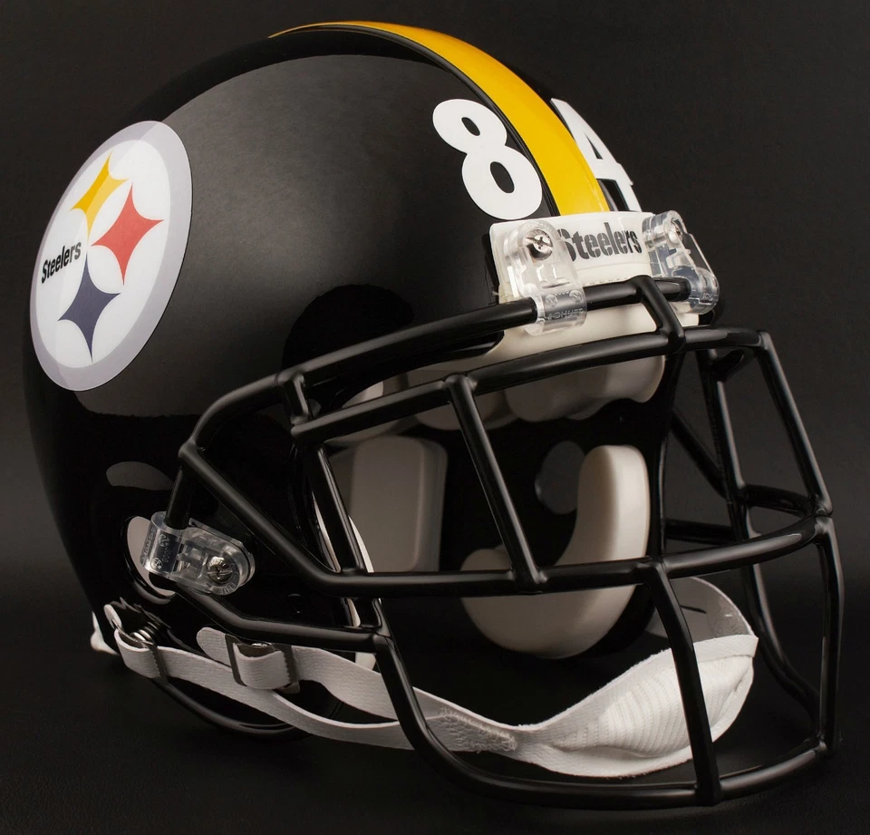 Casco de fútbol americano Schutt EGOP ANTONIO BROWN #84 PITTSBURGH STEELERS MÁSCARA FACIAL NFL Foto 2 de 2